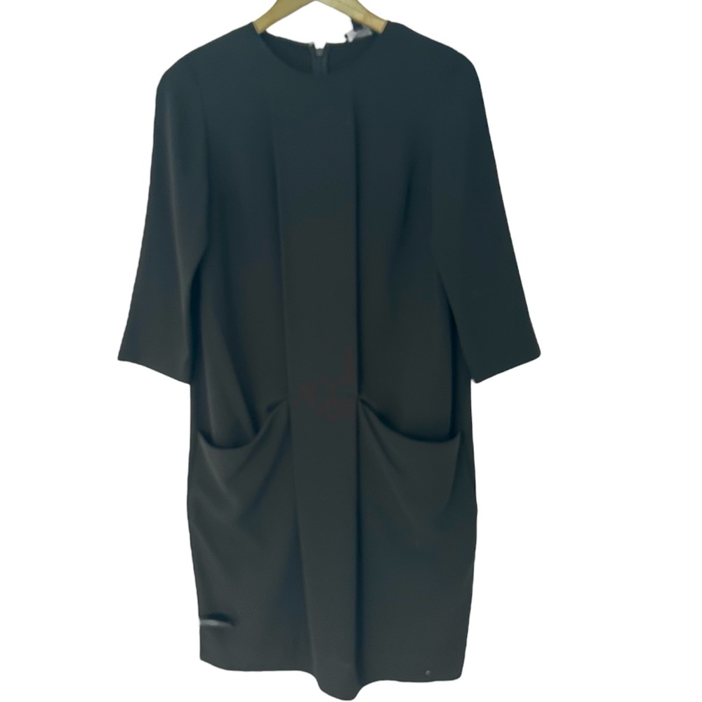 COS Black Shift Dress with Pocket Details